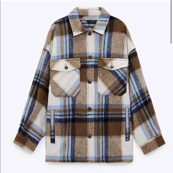 Zara Wool blend Italian fabric Overshirt - Picture 2 of 4